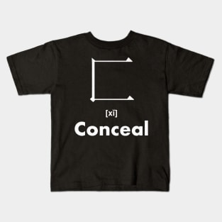 Conceal Chinese Character (Radical 23) Kids T-Shirt